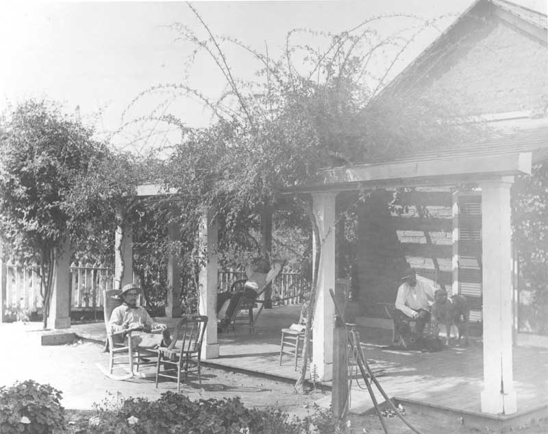 Veranda looking East, 1880s