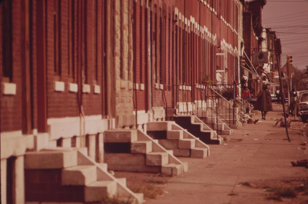 Row Houses In North Philadelphia, August 1973
