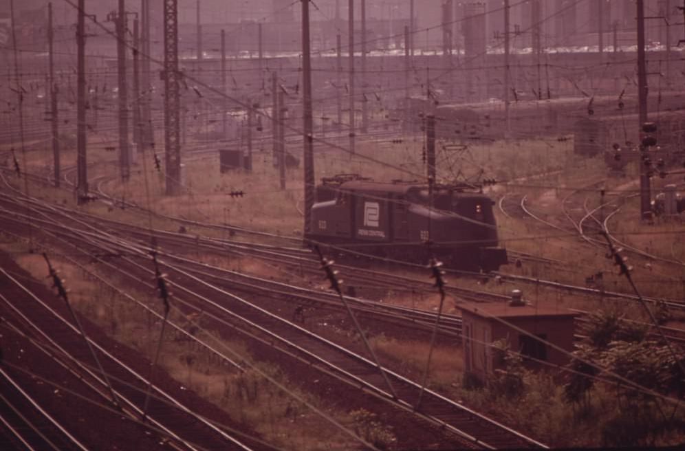 Railroad Switching Yards Just West Of Center City, Along The Schuykill Expressway, August 1973
