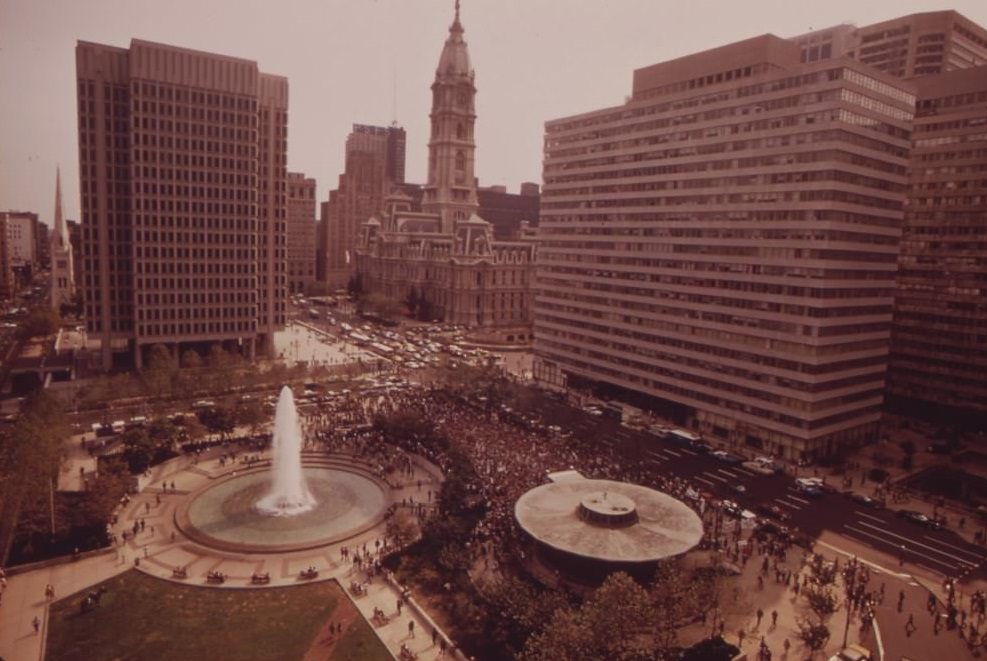 John F. Kennedy Plaza In Center City, August 1973
