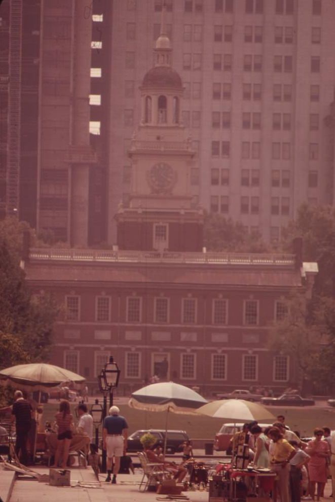 Sunday Morning Flea-market In Independence Square In The Center City Area, August 1973