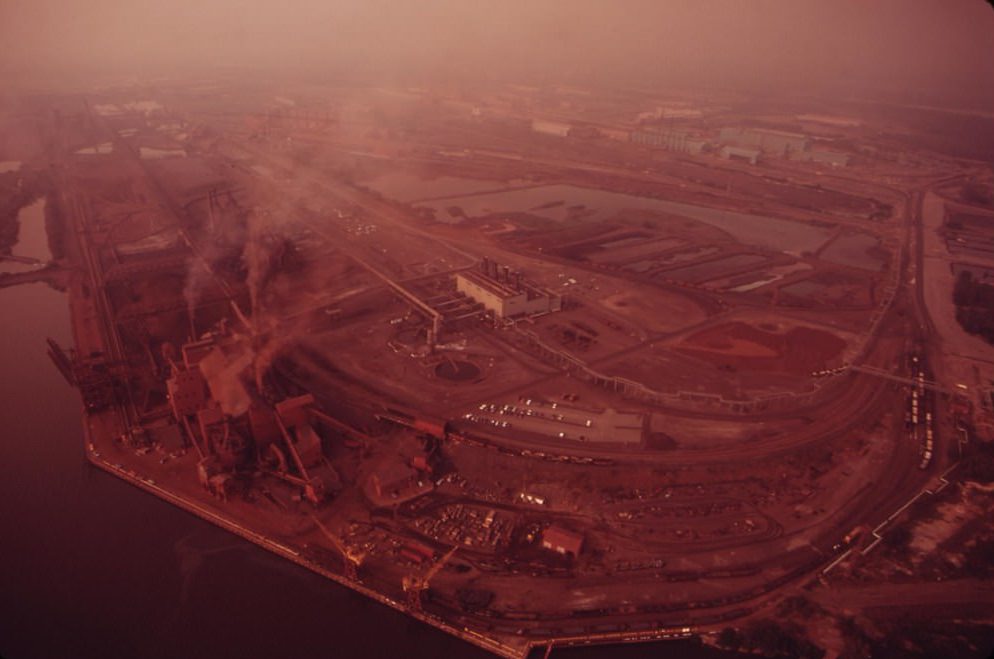U.S. Steel Fairless Works On Delaware River, August 1973