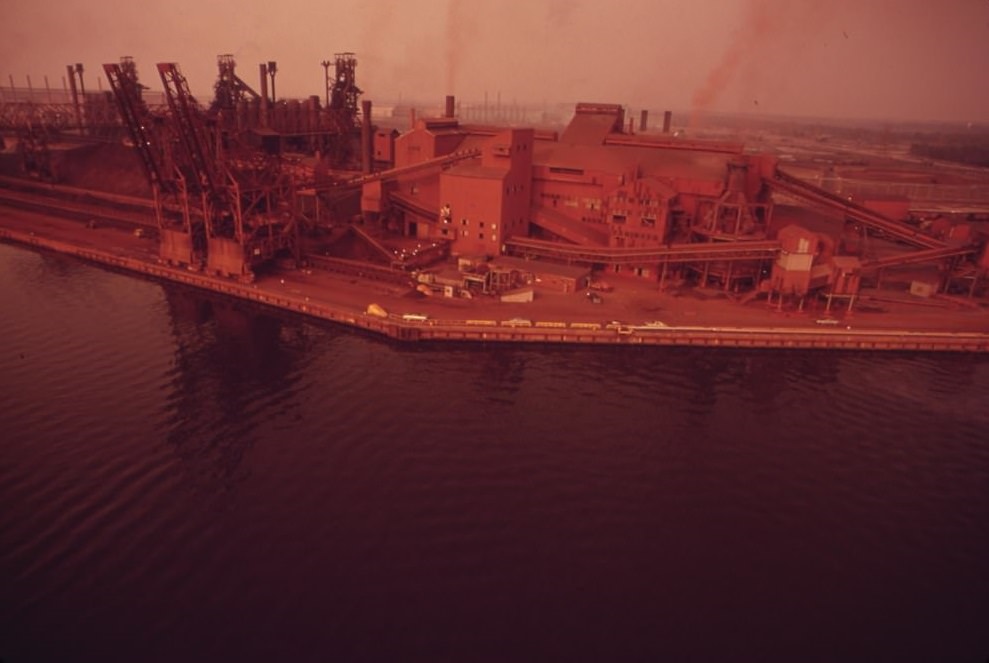 U.S. Steel Fairless Works On The Delaware River, August 1973