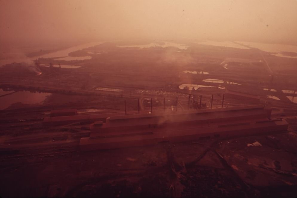 U.S. Steel Fairless Works On The Delaware River, August 1973