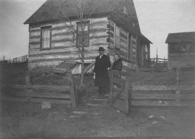 Log cabin in Nebraska