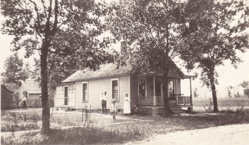 Country cottage with family