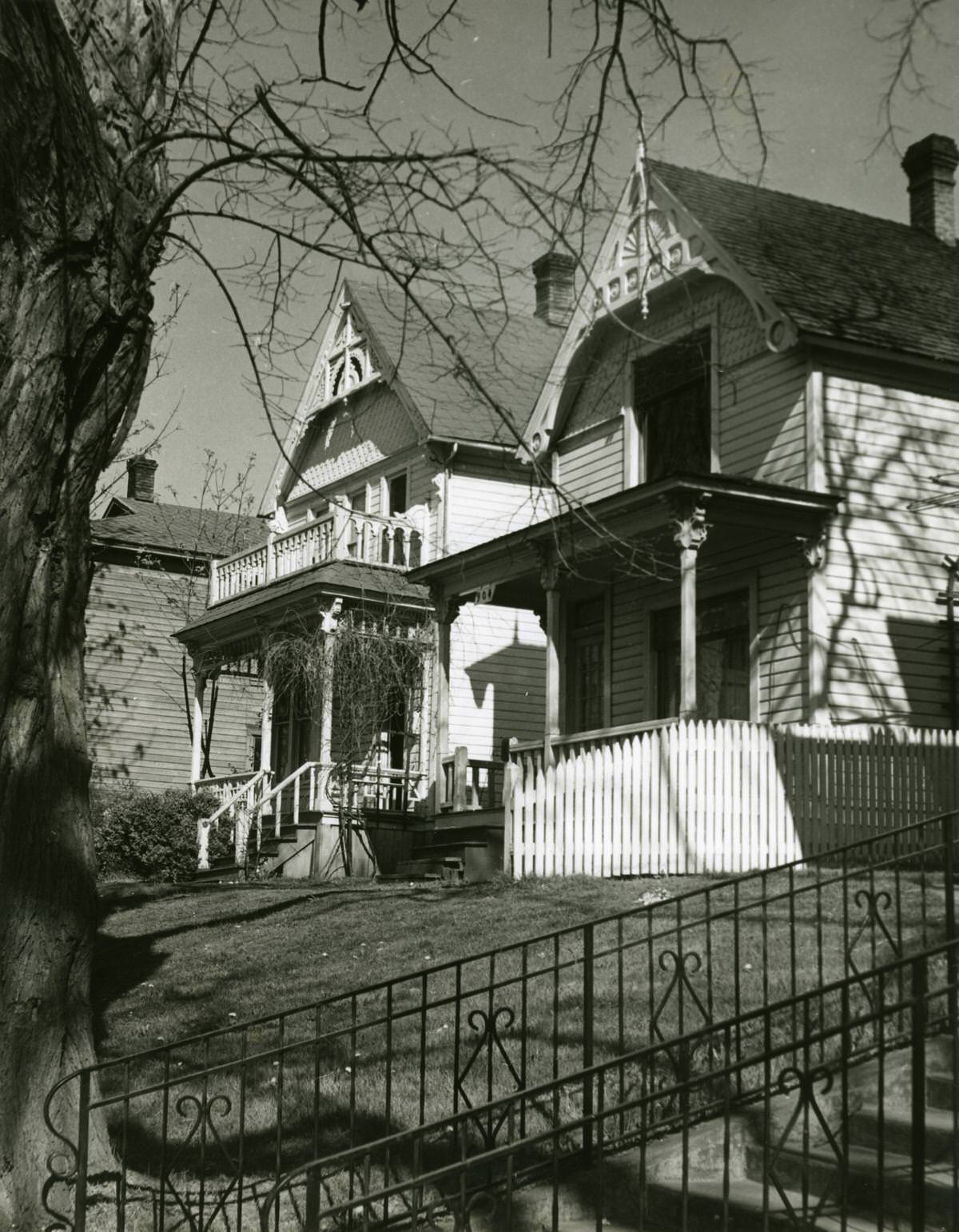 Houses on High Street, Bellingham, 1959