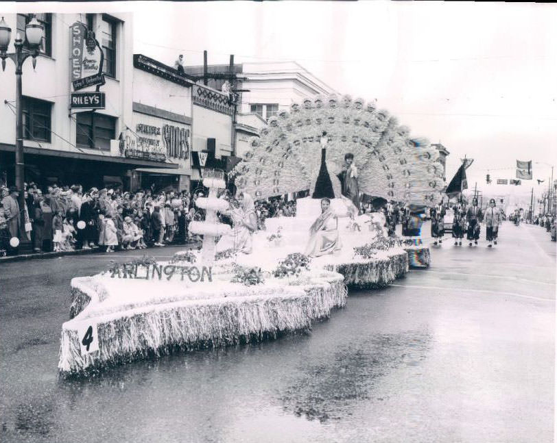 City of Arlington float in 1959 Blossomtime parade