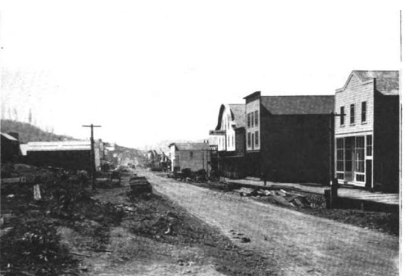 Looking southwest from chestnut street, Sehome, 1889
