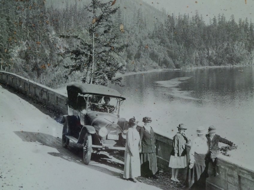 Sightseeing along Chuckanut, 1930s