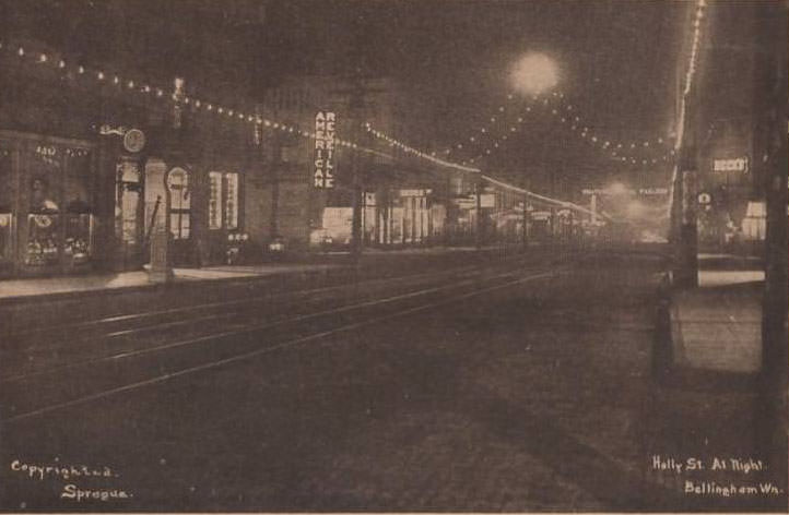 Bellingham at night, 1910