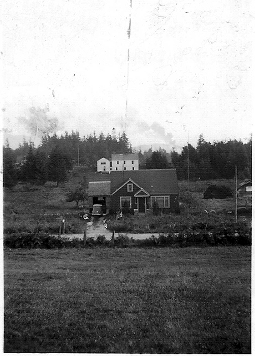 House built by Jack Holeman, current site of burger kind, telegraph rd., Bellingham.