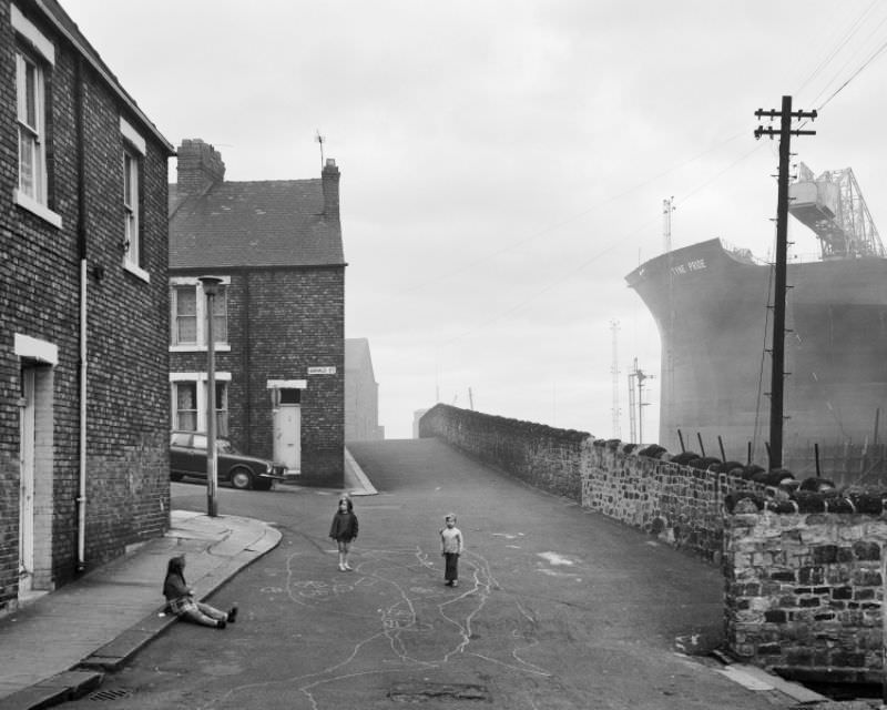 Wallsend Housing Looking East, 1975