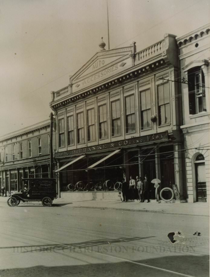 C.D. Franke & Co. Building, Auto Accessories (159-161 Meeting Street) early 1900s