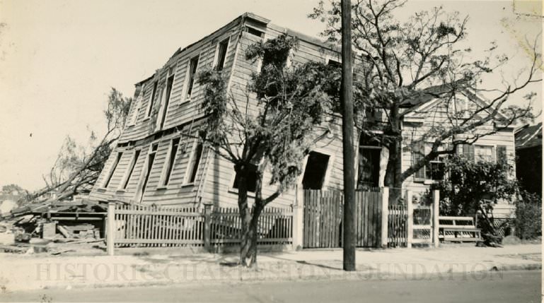 Fishburne Street House After the 1938 Tornado, 1938