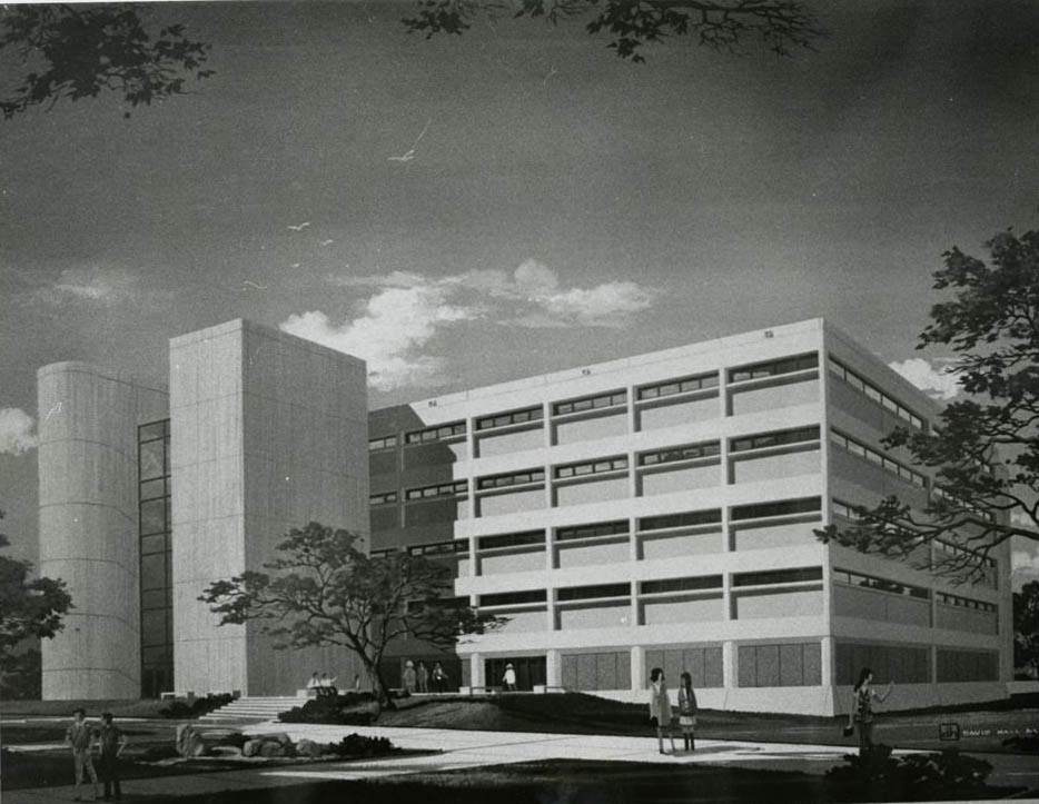 Architectural Rendering of the ATC building, 1960s