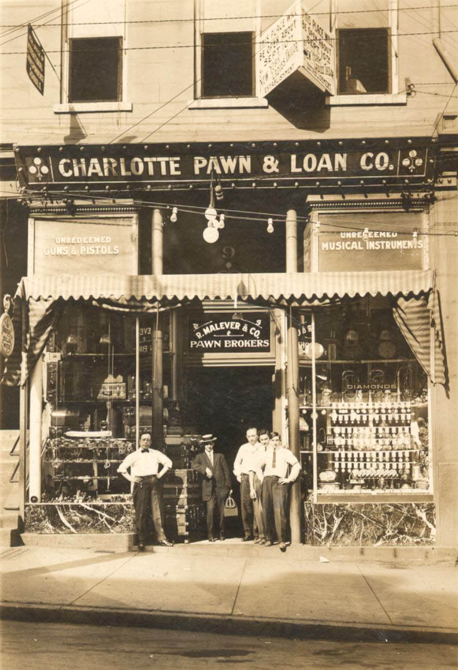 Charlotte Pawn and Loan, 1920s