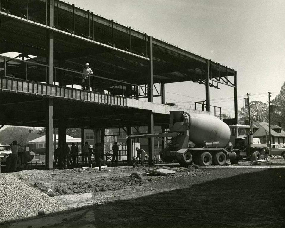 Citizens Center under Construction, along Independence Boulevard, 1980s