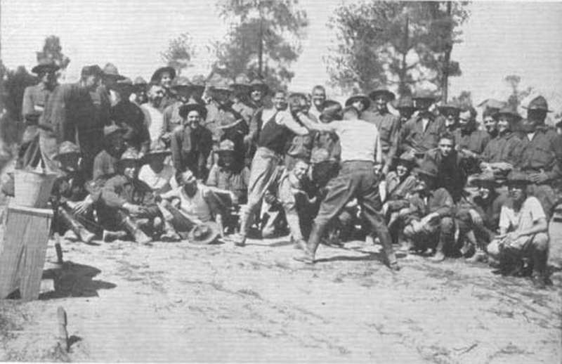 Boxing at Camp Greene, 1918