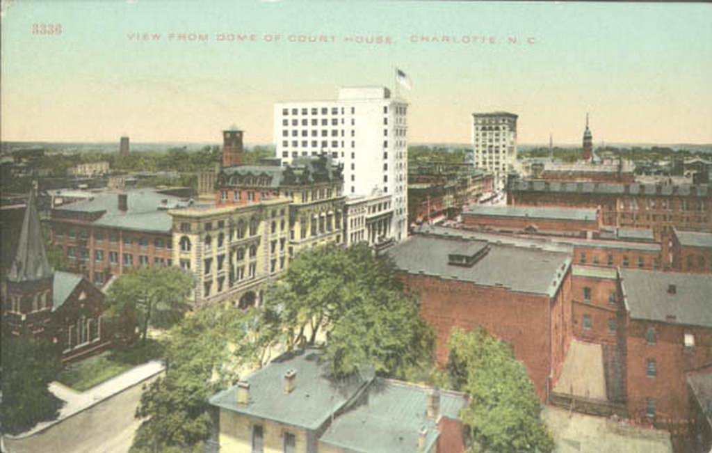 Aerial view Tryon Street, 1905