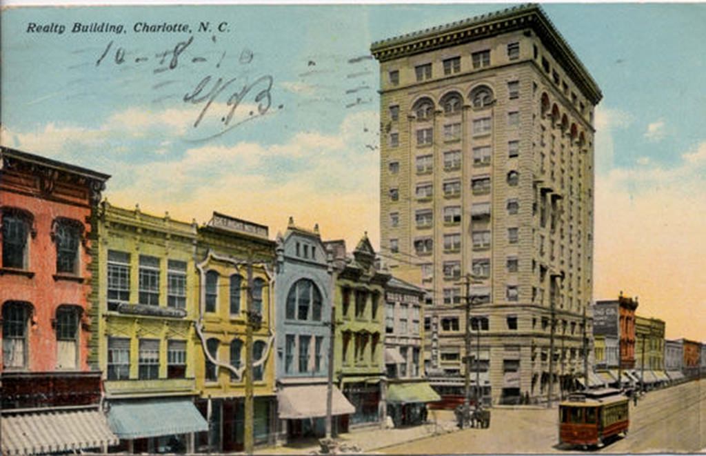 Charlotte Business District, 1910