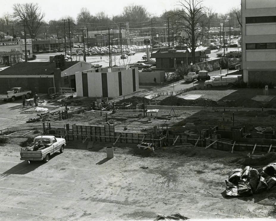 Citizens Center under construction, 1980s