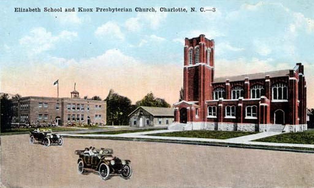 Elizabeth School and Knox Presbyterian Church, 1920