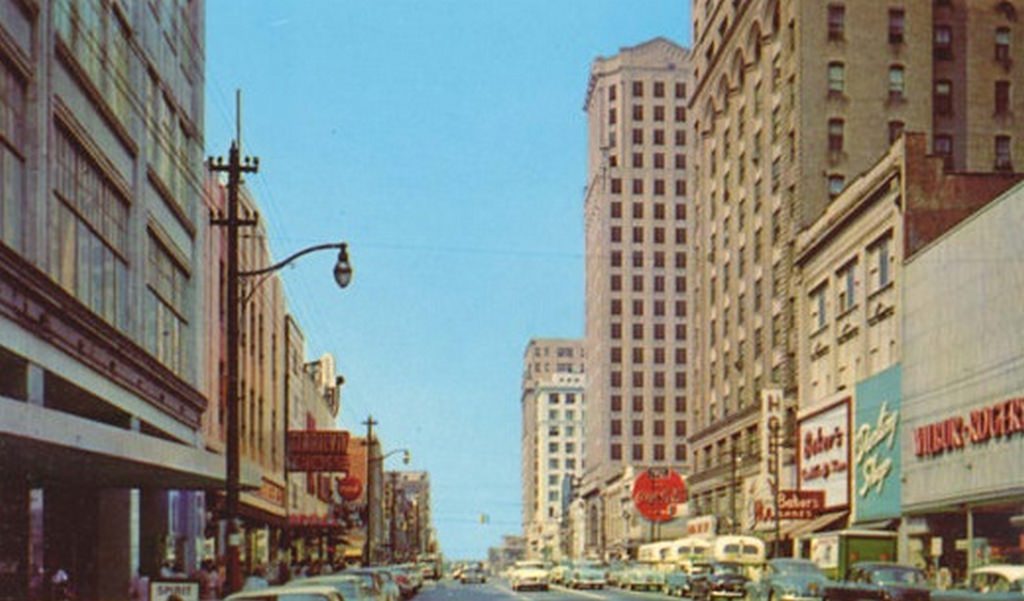 Tryon Street looking south. 1965