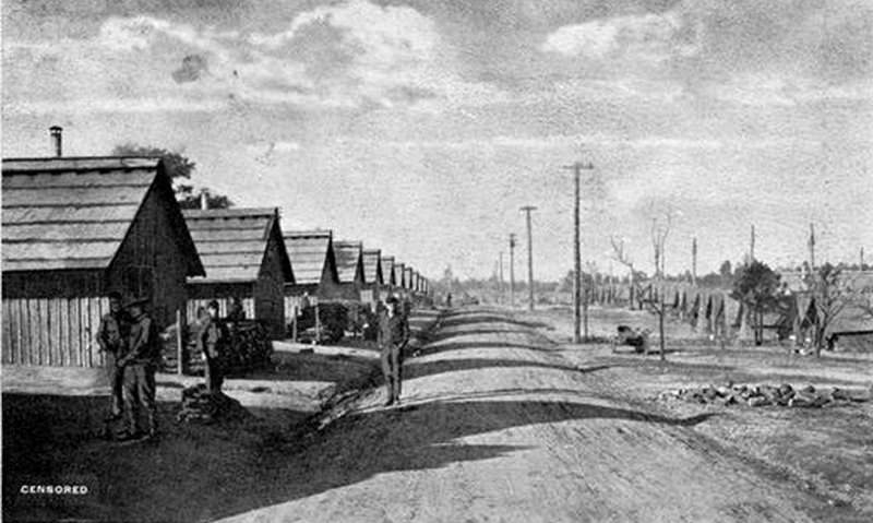 Camp Greene Regimental Street, 1918