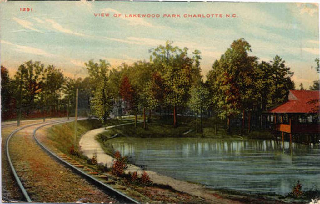 Lakewood Park Trolley Tracks, 1910