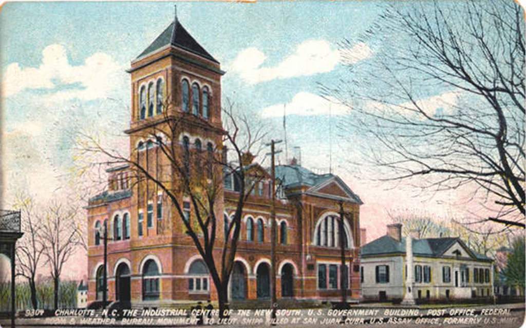 United States Post Office, Assay Office, and Shipp Monument, 1908