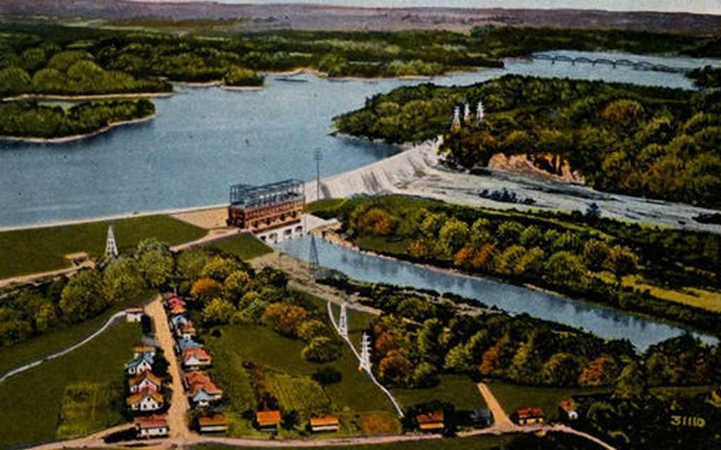 Mountain Island Power Plant on Catawba River, 1950