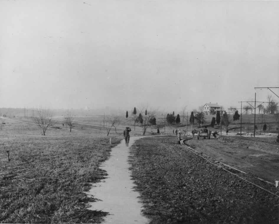 Early development of Myers Park, 1912