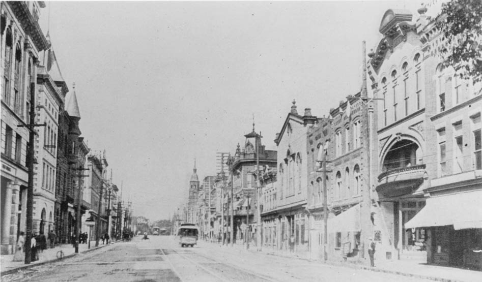 North Tryon Street Showing YMCA and the Opera House, 1905
