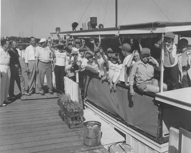 The Charlotte Boys Choir during a trip to Daytona, Florida, 1960