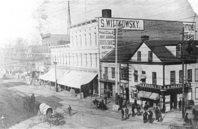 Northwest corner of Independence Square, 1890