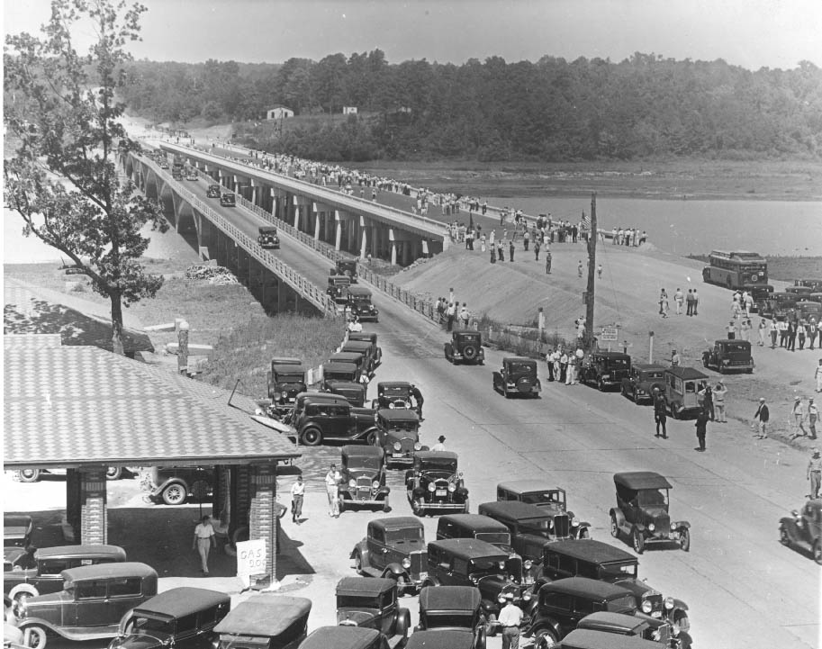 New bridge crossing the Catawba River, 1928