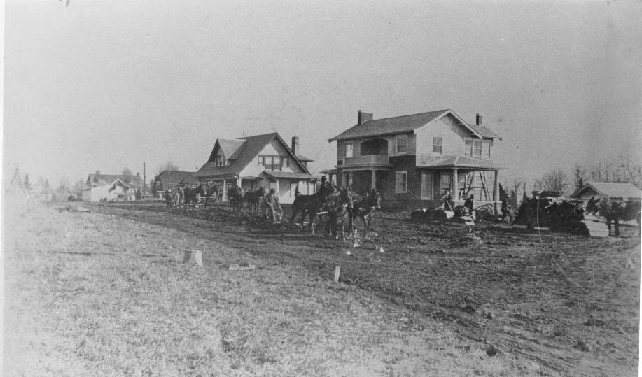 Landscaping at Myers Park, 1915