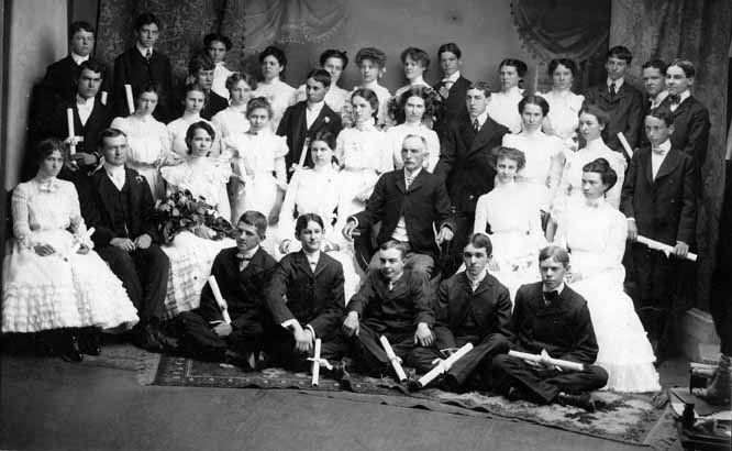 Charlotte High School Students, 1900
