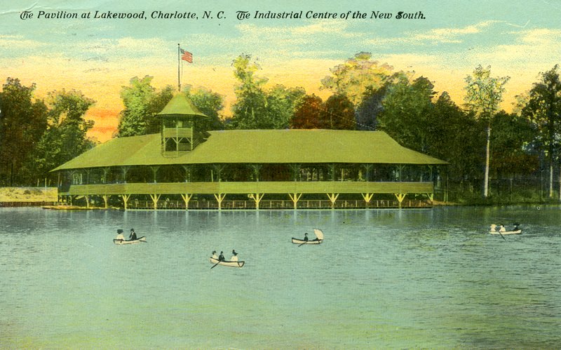 Lakewood Pavilion and Boaters, 1916