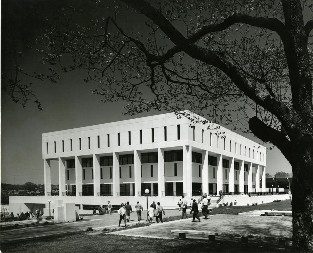 Library (Exterior) After Construction, 1966