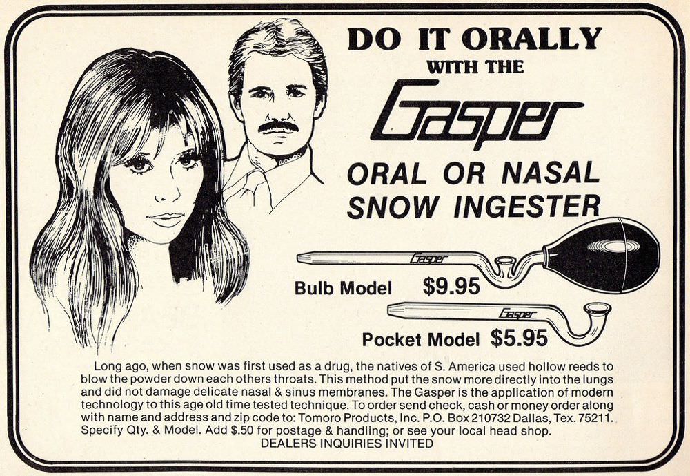 Ridiculous Vintage Ads of Cocaine and Cocaine Paraphernalia from the 1970s and 1980s