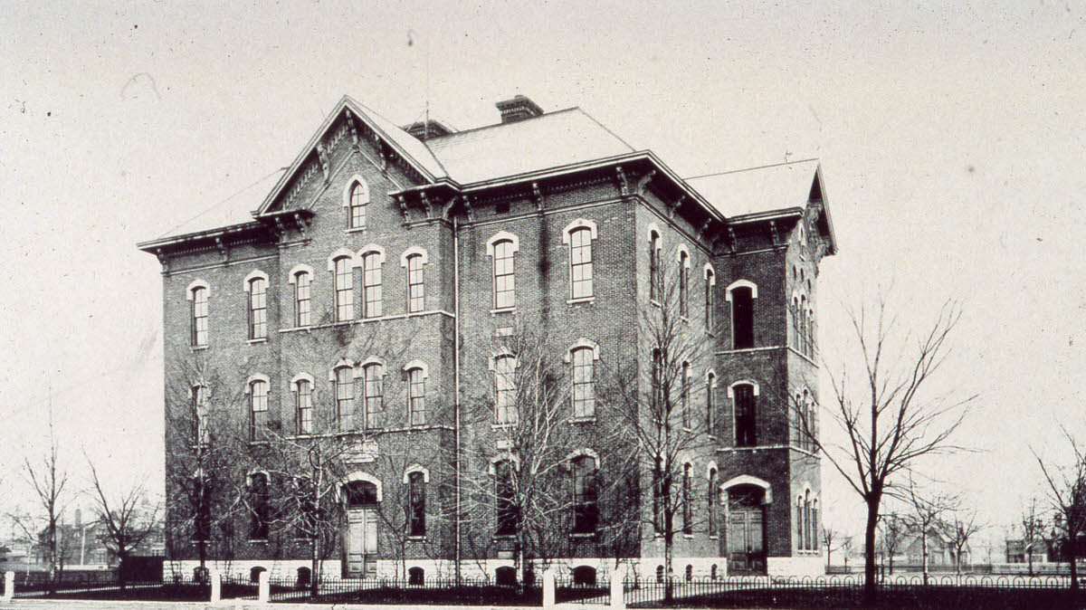 Douglas Elementary School, photograph, 1889