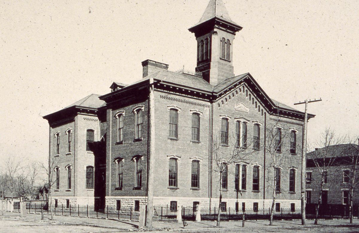 Franklinton Elementary School, photograph, 1889