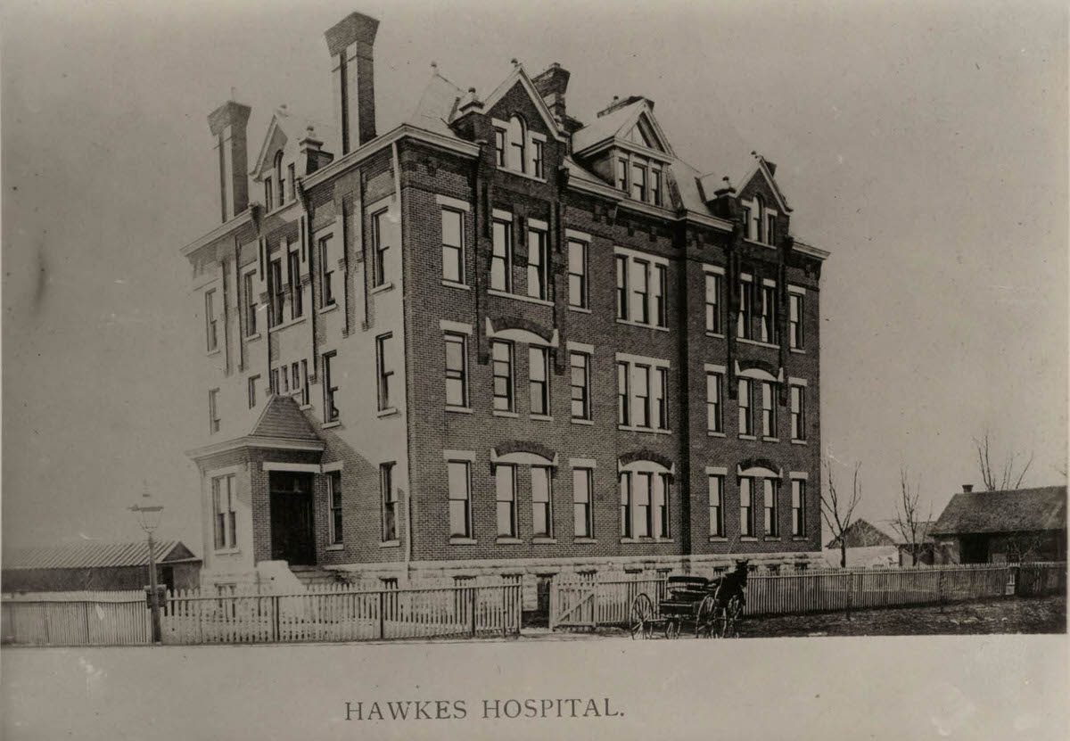 Hawkes Hospital (now Mount Carmel Hospital), 1889