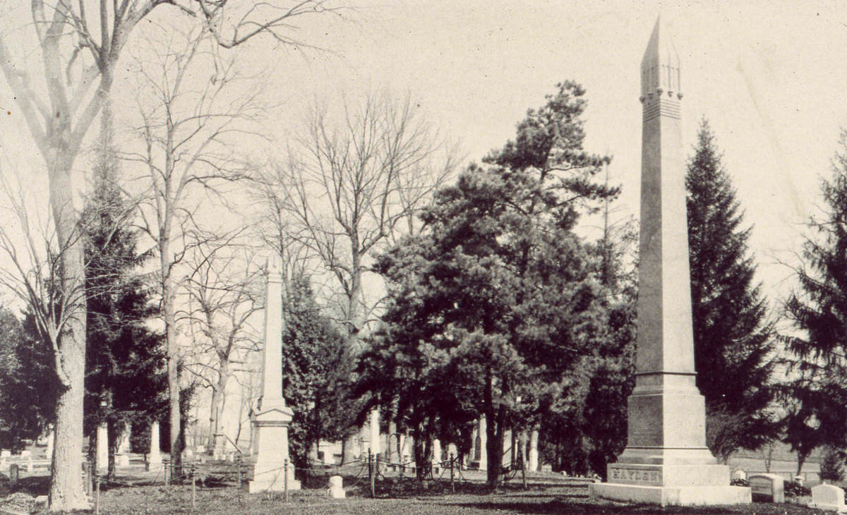 Greenlawn Cemetery photograph, 1889