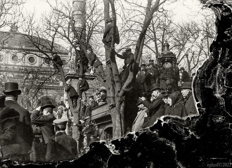 Place du Châtelet, Paris, 1900