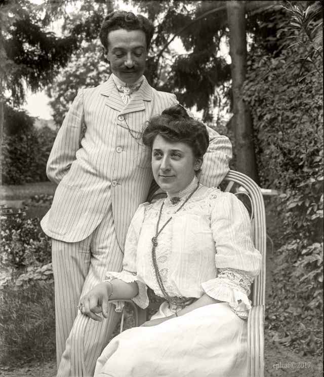 Portraits of Madeleine and Emilien, circa 1906