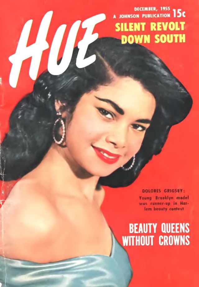 Beauty Queen Runner-Up, Dolores Grigsby, Hue magazine, October 1955