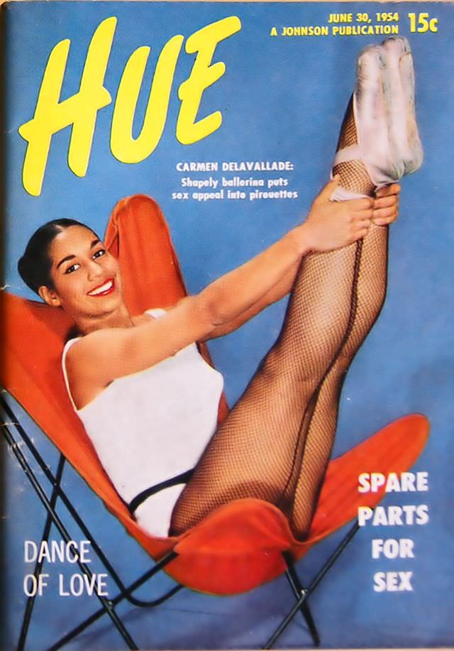 Ballerina Carmen DeLavallade, Hue magazine, June 30, 1954